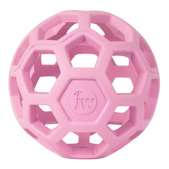 JW Pet Hol-ee Roller, balle puzzle rose pour stimulation mentale du chien