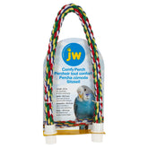 JW Pet Comfy Perch, corde multicolore, stimule l'exploration et la préhension.