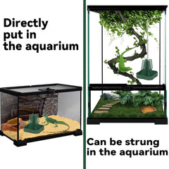 installation simple, montage rapide dans le terrarium.