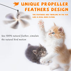 JXFUKAL jouet-chat-fil-metallique-flexible pour mouvements dynamiques et exercice.