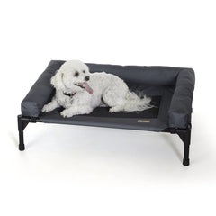 K&H Pet Cot avec oreiller-rembourré pour plus de confort extérieur.