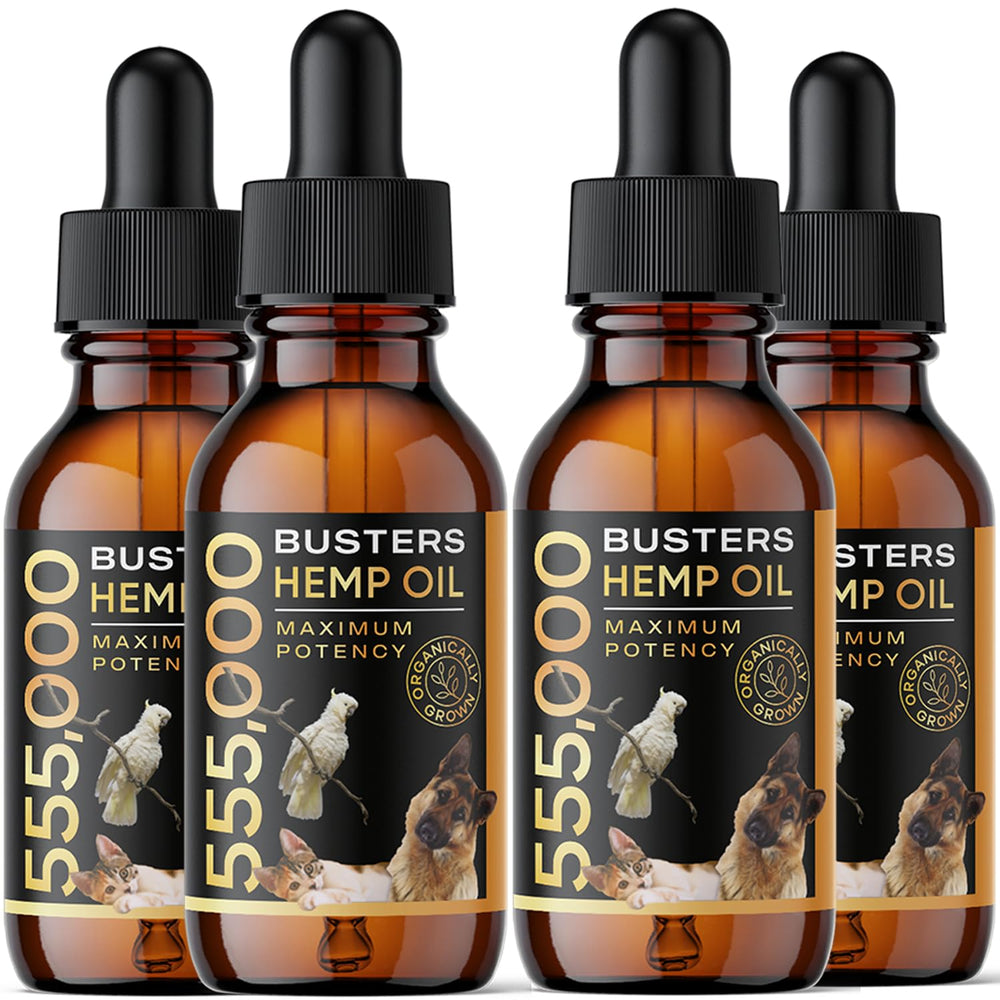 Bouteille K2xLabs Buster huile chanvre 60ml pour chiens et chats, soutien articulations.