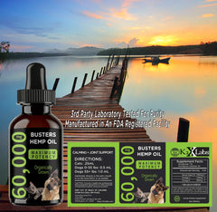 Omega-3-6-9 équilibrés pour articulations et bien-être animal avec Buster.