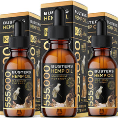 K2xLabs huile chanvre Buster, bouteille 60ml, soutien potentiel des articulations.
