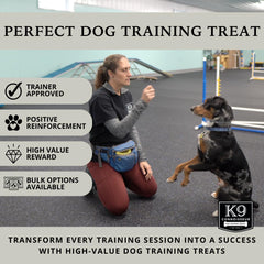 K9 Connoisseur, tranche de poumon de boeuf pour récompenses positives lors du dressage.