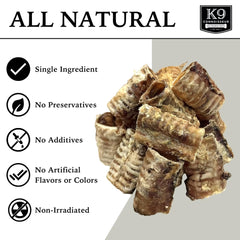 K9 Connoisseur Trachee proteines naturelles: source proteique pour chiens actifs.