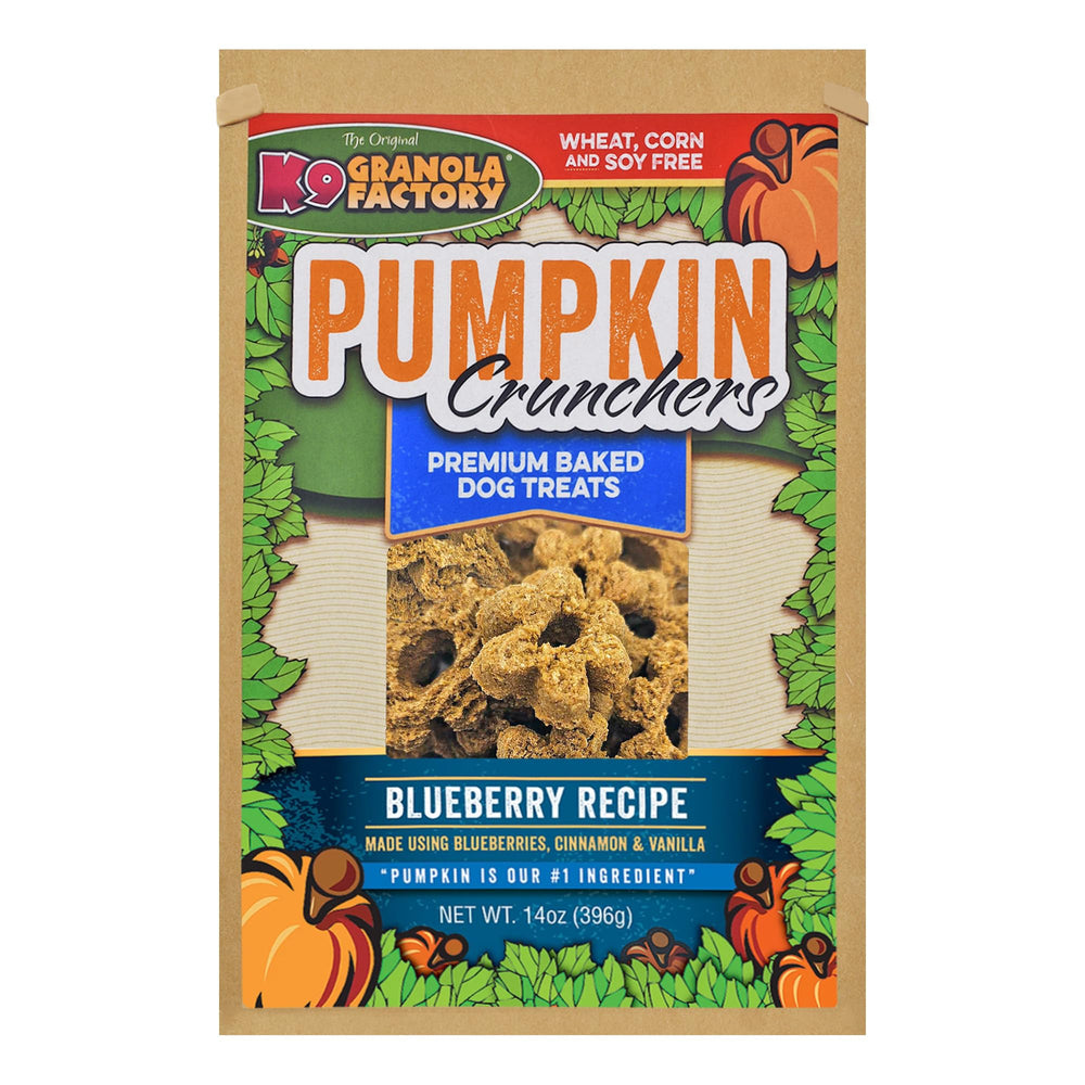 K9 Granola Factory Blueberry Pumpkin Crunchers emballage frais et pratique