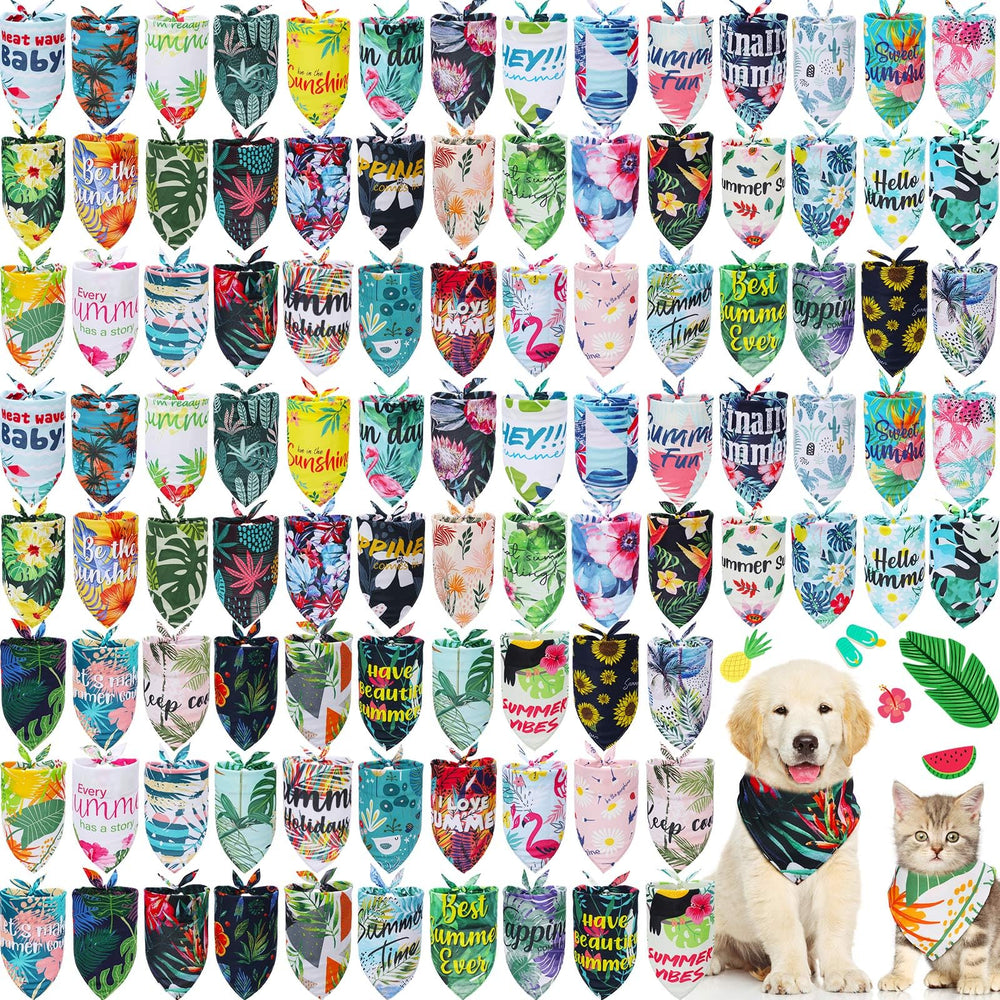 Bandana chien Kacctyen, ensemble estival varié, idéal pour photos et balades.