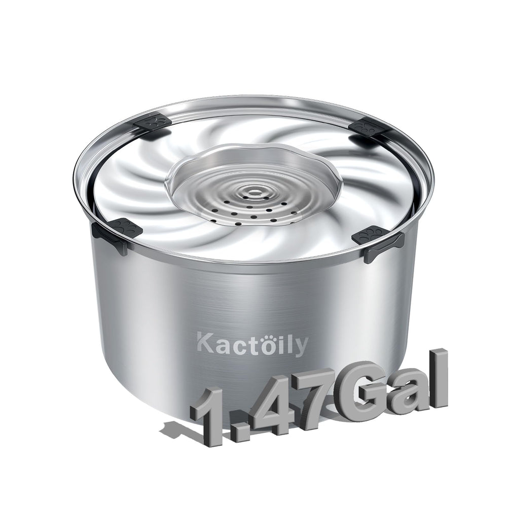 Bol d’eau kactoily, capacité généreuse pour grands chiens, réduction des remplissages fréquents.