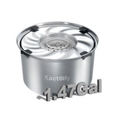 Bol d’eau kactoily, capacité généreuse pour grands chiens, réduction des remplissages fréquents.