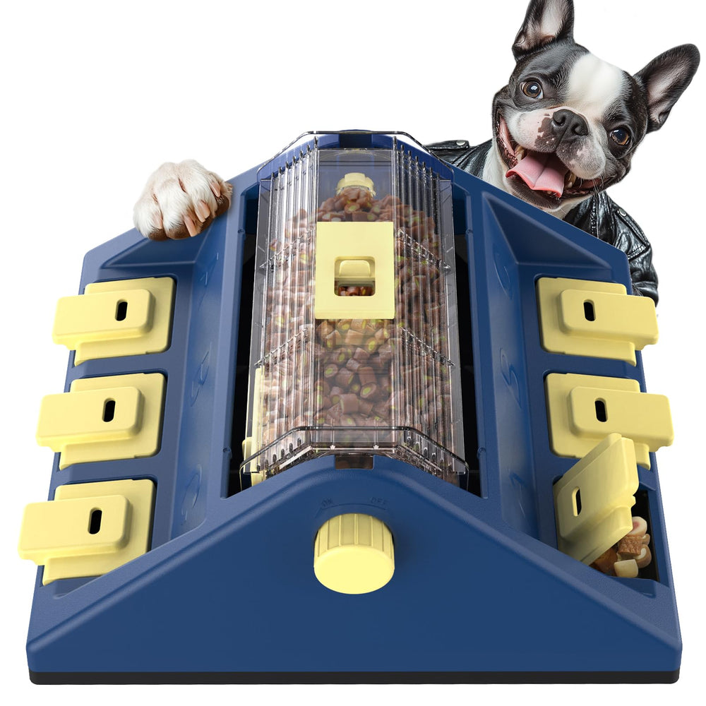 KADTC puzzle-chien deux niveaux grande-taille pour stimulation mentale et repas plus lent.