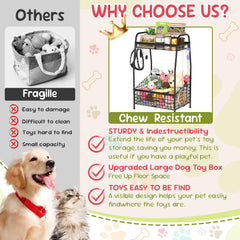 Kaiferty ouverture-incline-panier-jouets, accès facile et visibilité des jouets.