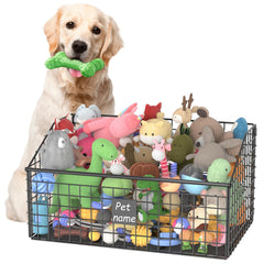 Kaiferty Panier-jouets-chien-indestructible — rangement robuste pour jouets.