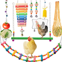 KAKUNM Xylophone pour poules, stimulation auditive et amusement quotidien.