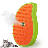 Brosse KALAMANDA chat-vapeur mango-vert améliore le brossage quotidien et le confort du pelage.