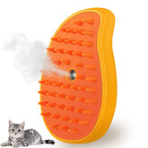 Brosse vapeur Kalamanda en forme mangue pour démêler et masser le pelage.
