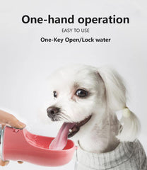 Kalimdor Bouteille eau chien système anti-fuite et verrouillage facile d'une main.