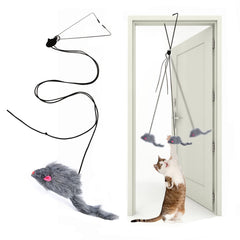 Kalimdor jouet chat plume en suspension, stimule le jeu actif et l’agilité.