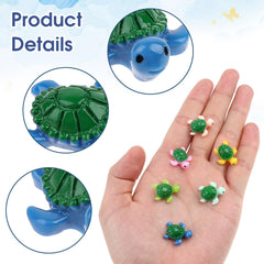 Tortue Kalione bleu pâle, parfaite pour aquariums et paysages miniatures