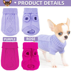 Ensemble de deux pulls Kallfir's Cutie, style et chaleur pour chien.