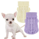 Pull-over Kallfir's cutie pour petit chien rose, réchauffe lors des sorties hivernales.