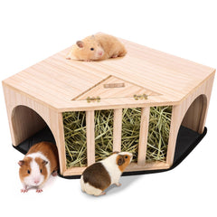 Niche Kalolary en bois, vue extérieure: refuge sûr pour petits animaux et exploration facile.