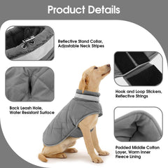 KAMA BRIDAL manteau hivernal chien moyen, protection durable contre le vent.