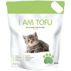 I AM TOFU - sachet 10 L de litière tofu biodégradable et sûr.