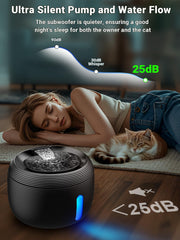 Kastty fontaine chat filtration en 4 etages pour eau plus propre