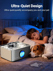 Kastty fontaine-eau-chien-pompe-tranquille-25db: pompe silencieuse pour un environnement calme.