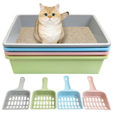 Kathson bac-litiere-ouvert pour chat petit, pratique et facile à nettoyer.