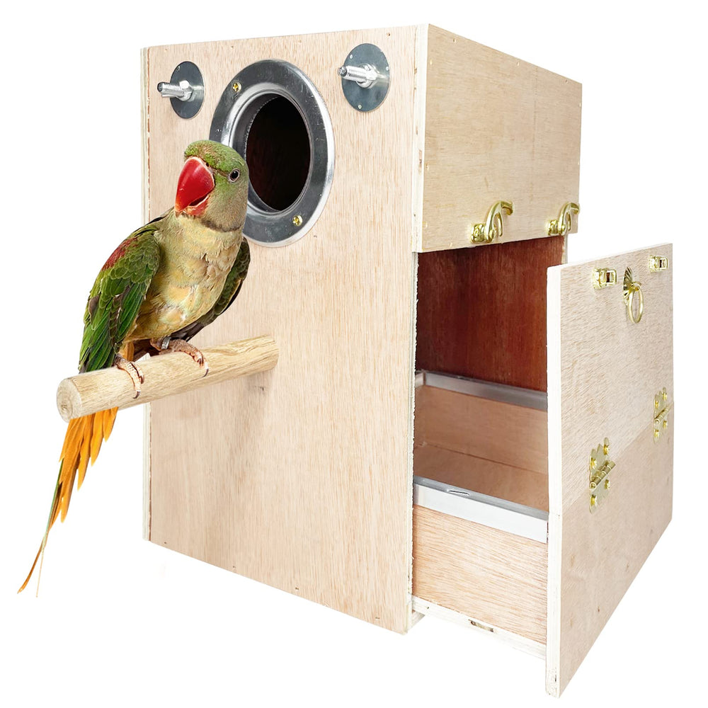 Kathson boîte nid perroquet bois: refuge naturel et sûr.