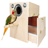 Kathson boîte nid perroquet bois: refuge naturel et sûr.