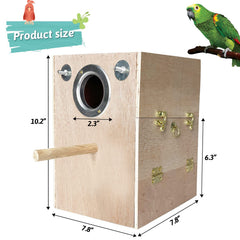 Kathson boîte nid perroquet ouverture-nettoyage: accès rapide pour le nettoyage.