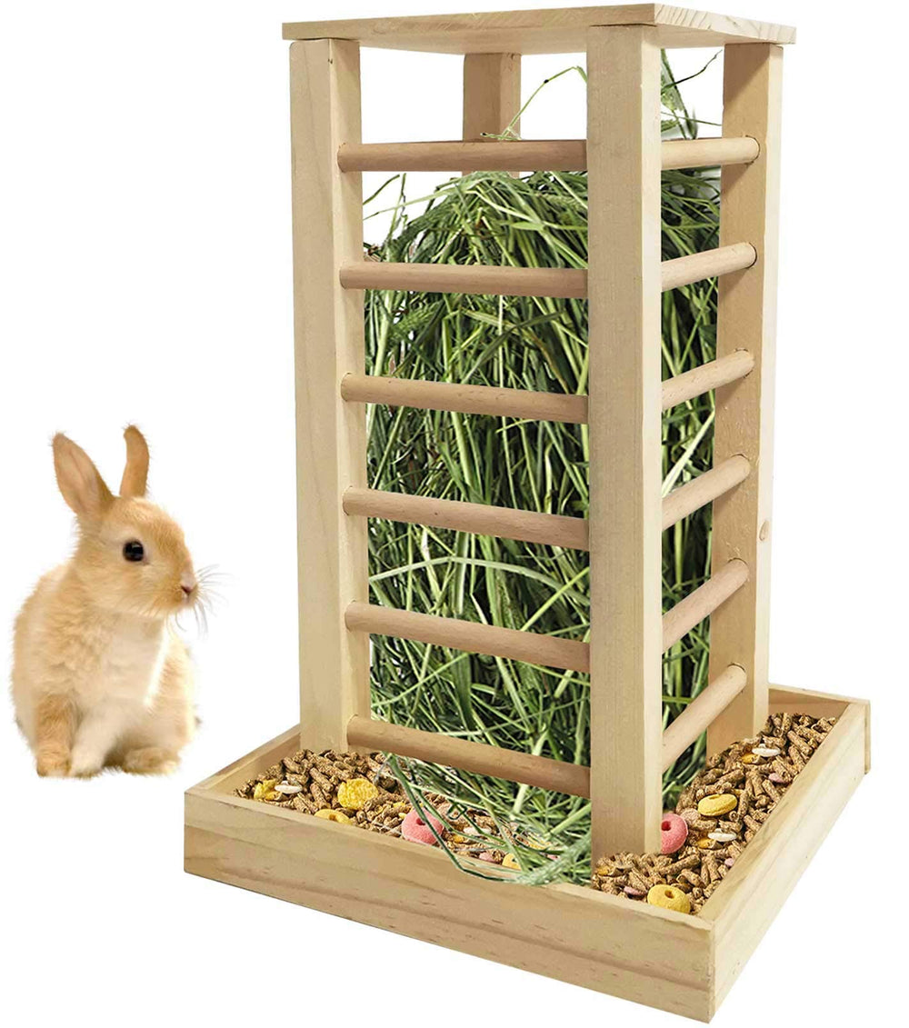 kathson-distributeur-foin-bois-lapin : alimentation propre et naturelle pour votre lapin