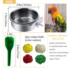 Kathson support à pince pour bols d'oiseaux – fixation sécurisée.