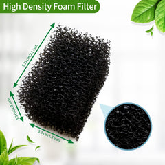 Lot de 8 éponges pré-filtre Katlikatqi pour fontaine chat, remplacement régulier.