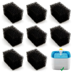 Éponges pré-filtre Katlikatqi pour fontaine chat 2,5 L, filtration simple pour eau plus claire.