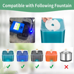 Filtre Katlikatqi pour fontaine chat à quatre couches, goût amélioré.