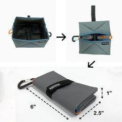 Bol voyage compact KATOZOO, rangement facile dans sac.