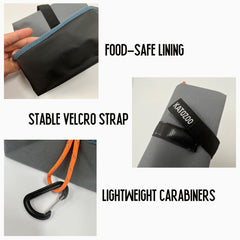 Bol pliable avec mosquetons KATOZOO pour fixation pratique.