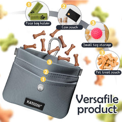 KATOZOO clip carabine pour attacher la poche au sac pendant les sorties.