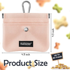 KATOZOO poche frontale rose, rangement pratique pour sacs-poubelle et clés.