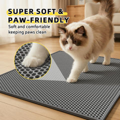 Le tapis Kaxionage litière chat EVA ultra-douce respecte les pattes sensibles