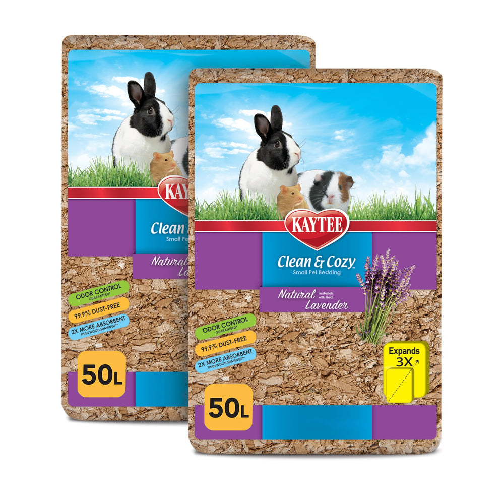 Kaytee Clean & Cozy Litière Naturelle Lavande – emballage pratique et durable