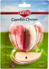 Kaytee Combo Chews: tranches de pomme, lot de 3, aidant au nettoyage des dents.