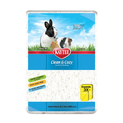 Couchage Kaytee en papier blanc 49l, douceur pour le repos des petits animaux.