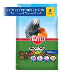 Kaytee Exact Rainbow granules pour conure, formulation équilibrée.