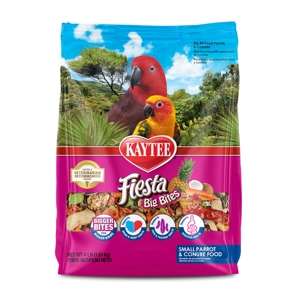 Kaytee Fiesta Big Bites - bol-alimentation: repas attrayant pour grands oiseaux.