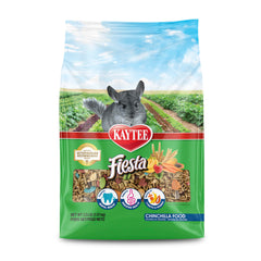 Kaytee Fiesta Chinchilla Food : bouchées variées favorisant la mastication et la digestion.